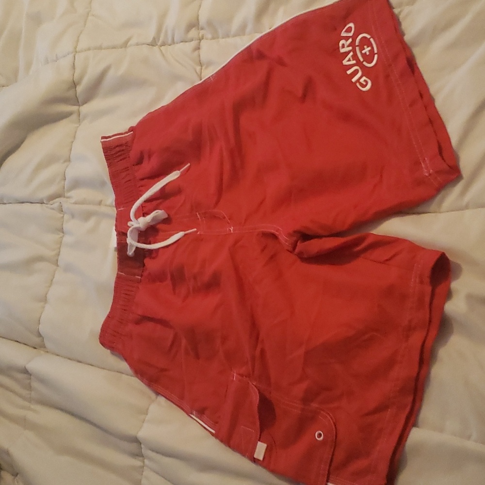 NWT, Adoretex, Small, Red Swimming Trunks